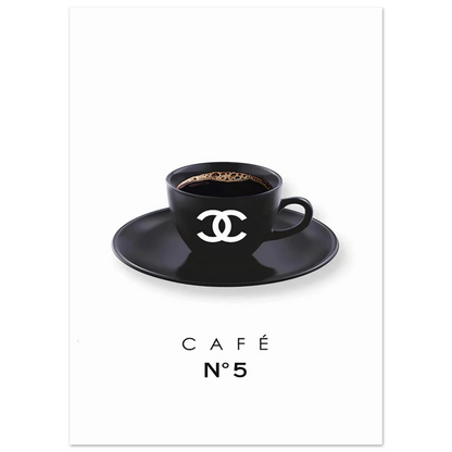 Coffee Chanel - Poster - Arthena