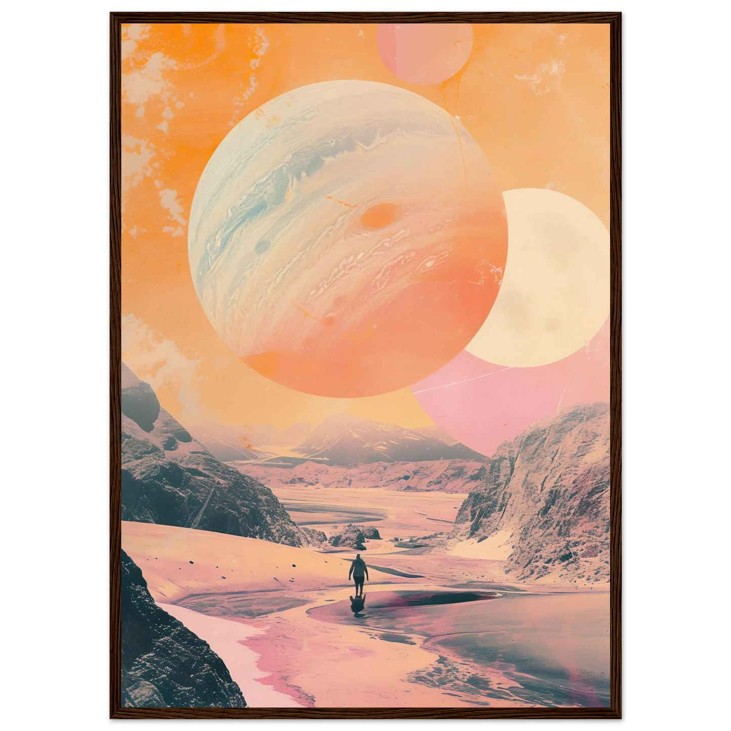 Lost Wanderer Beneath Alien Suns - Poster - Arthena