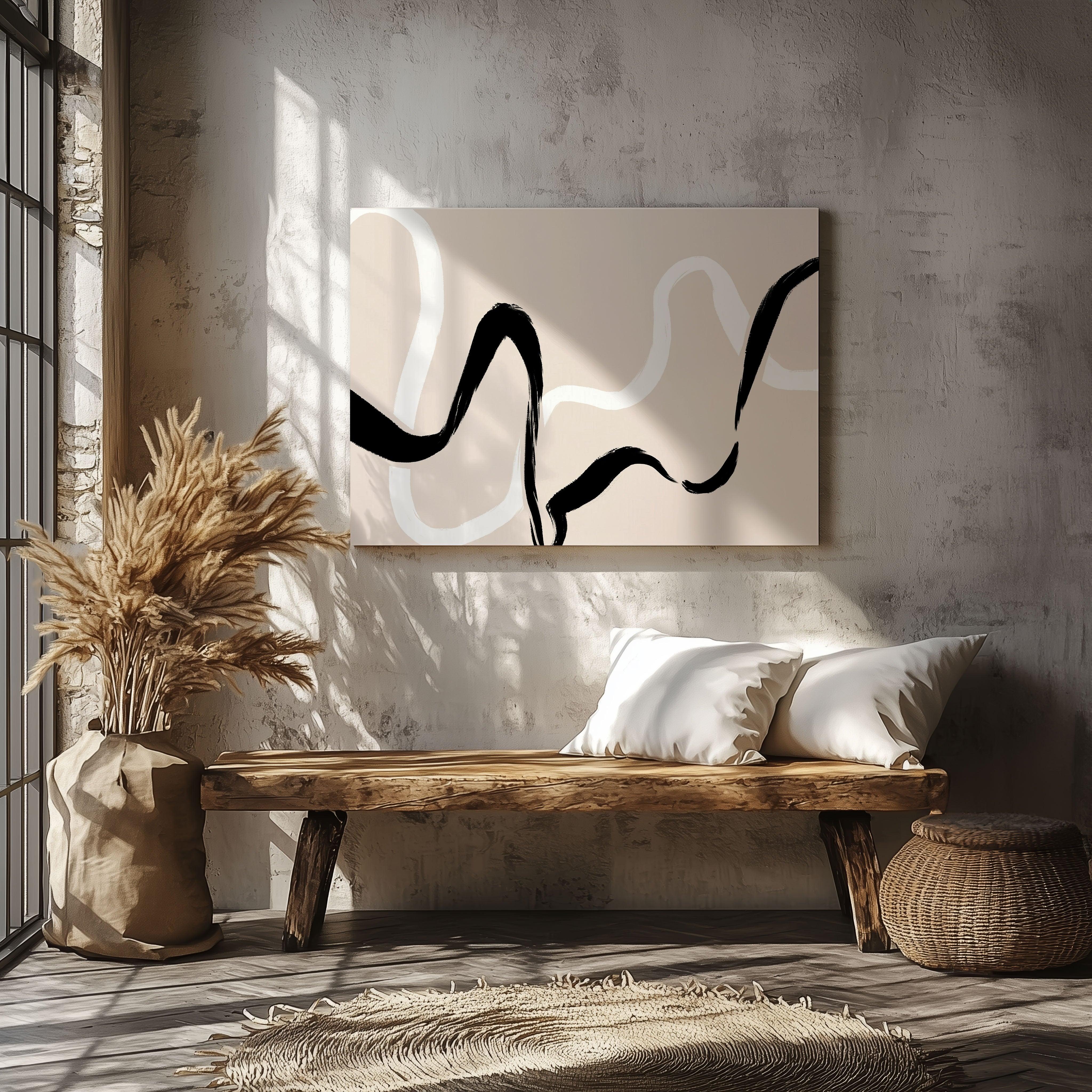 Flow of Contrasts - Canvas - Arthena