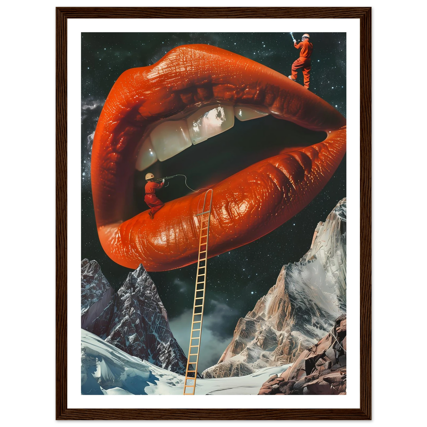 Lip Construction - Poster - Arthena