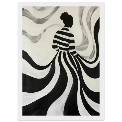 The Striped Silhouette - Poster - Arthena