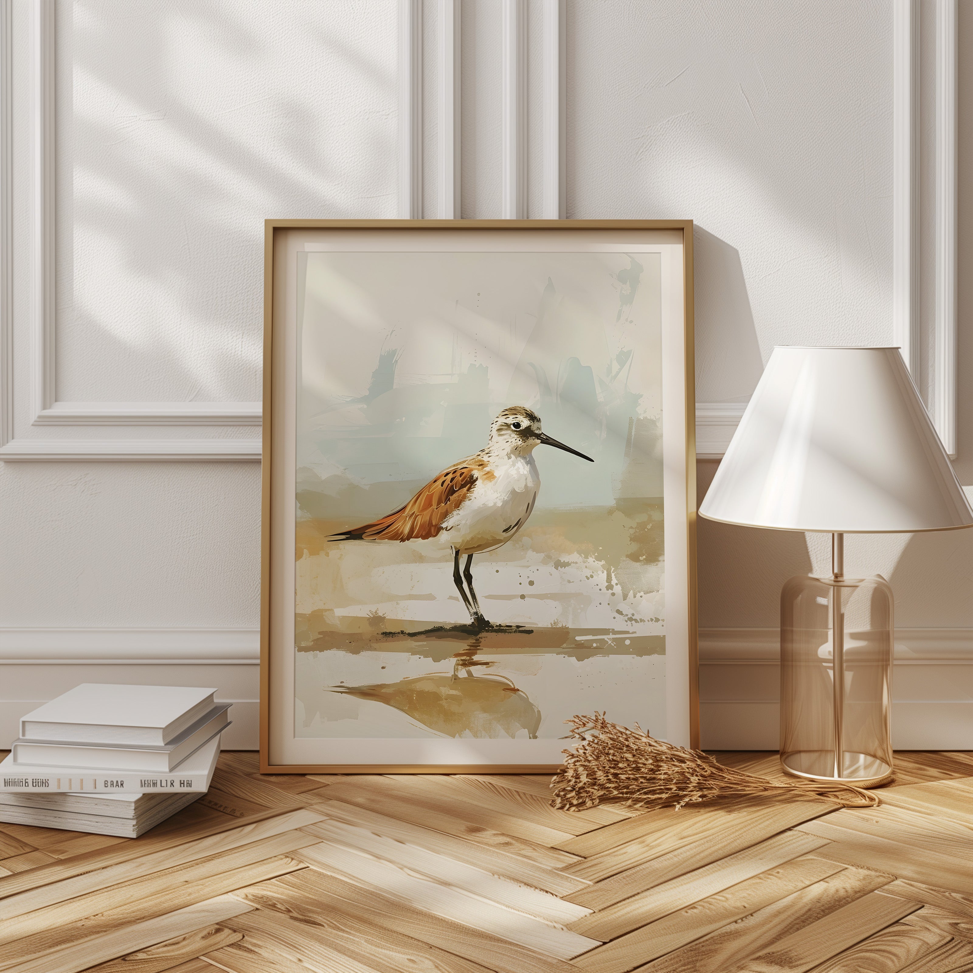 Strandläufer; ein Vogel in stiller Bewegung - Poster