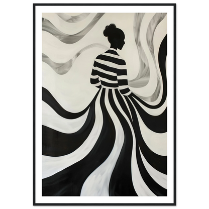 The Striped Silhouette - Poster - Arthena