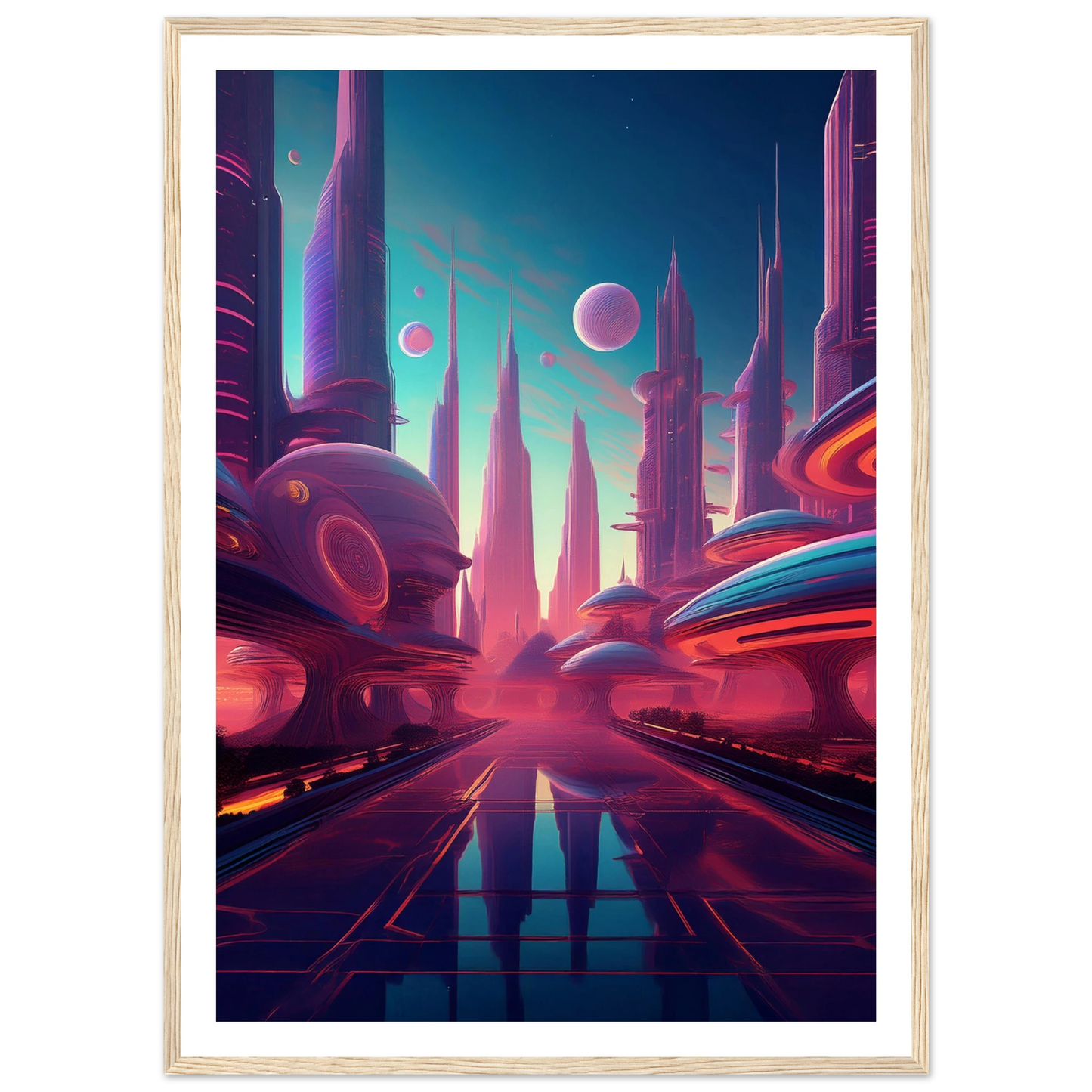 Neon Horizons - Poster - Arthena