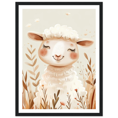 Cute Wooly Sheep - Poster - Arthena