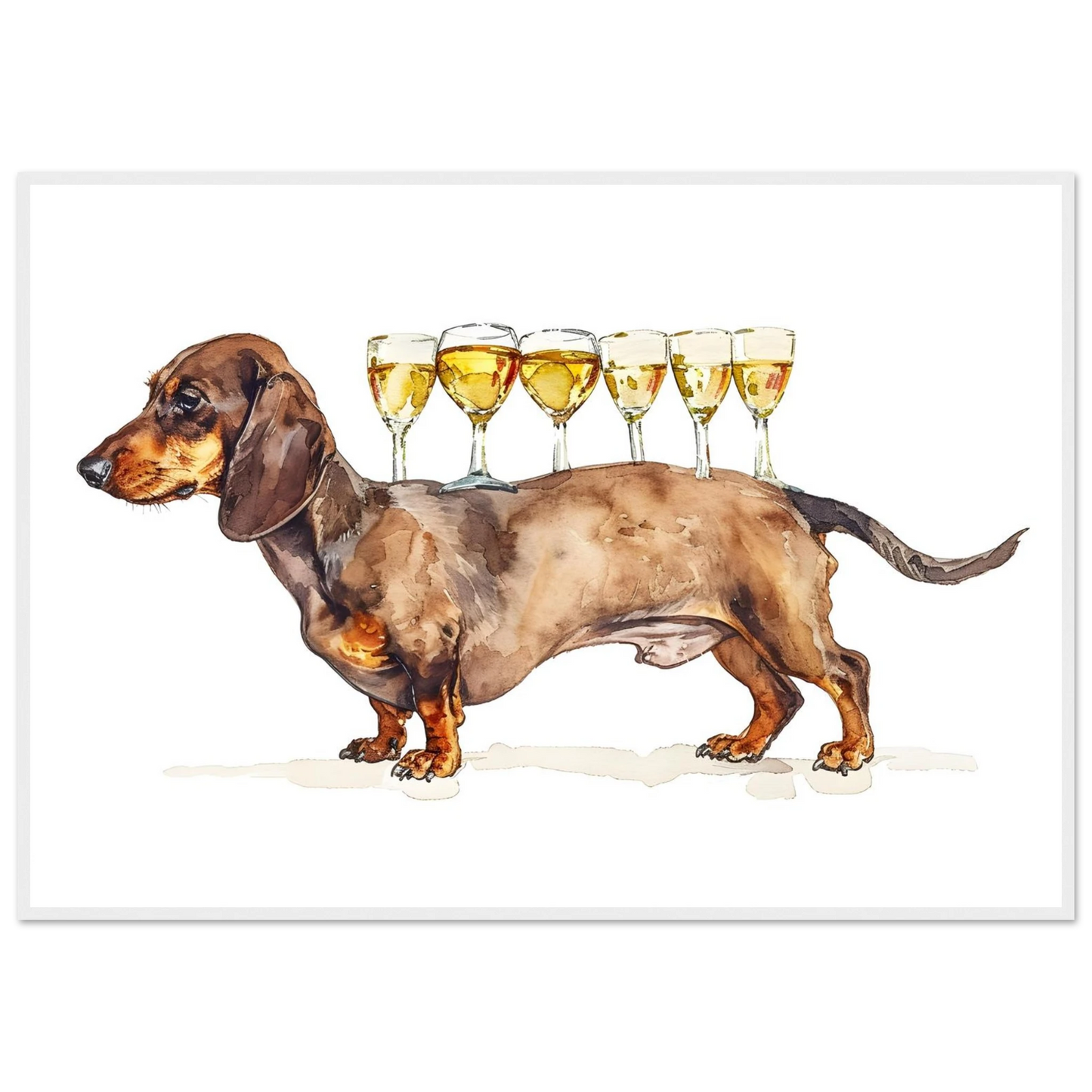 Wiener Dog Butler - Poster - Arthena