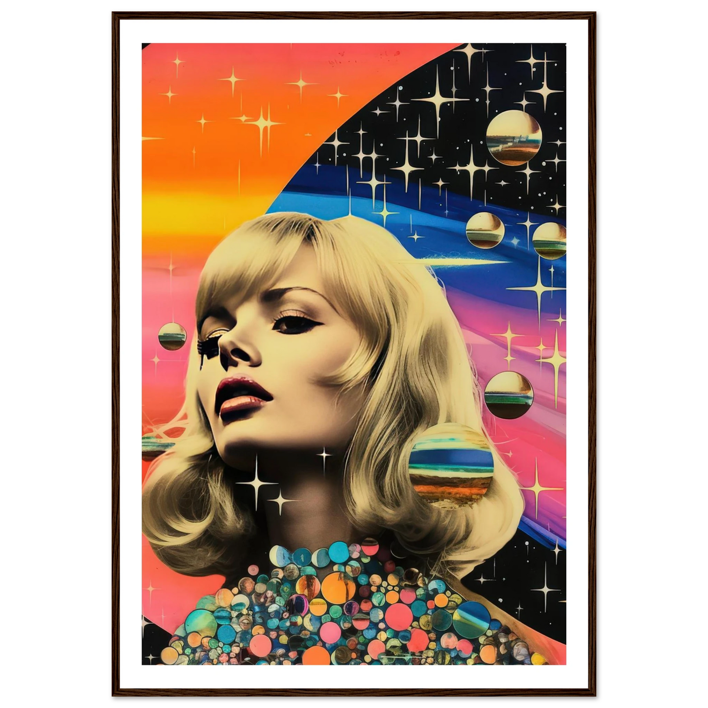 Retro Galaxy Queen - Poster - Arthena
