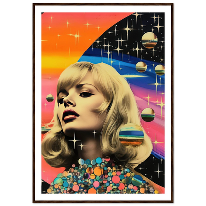 Retro Galaxy Queen - Poster - Arthena