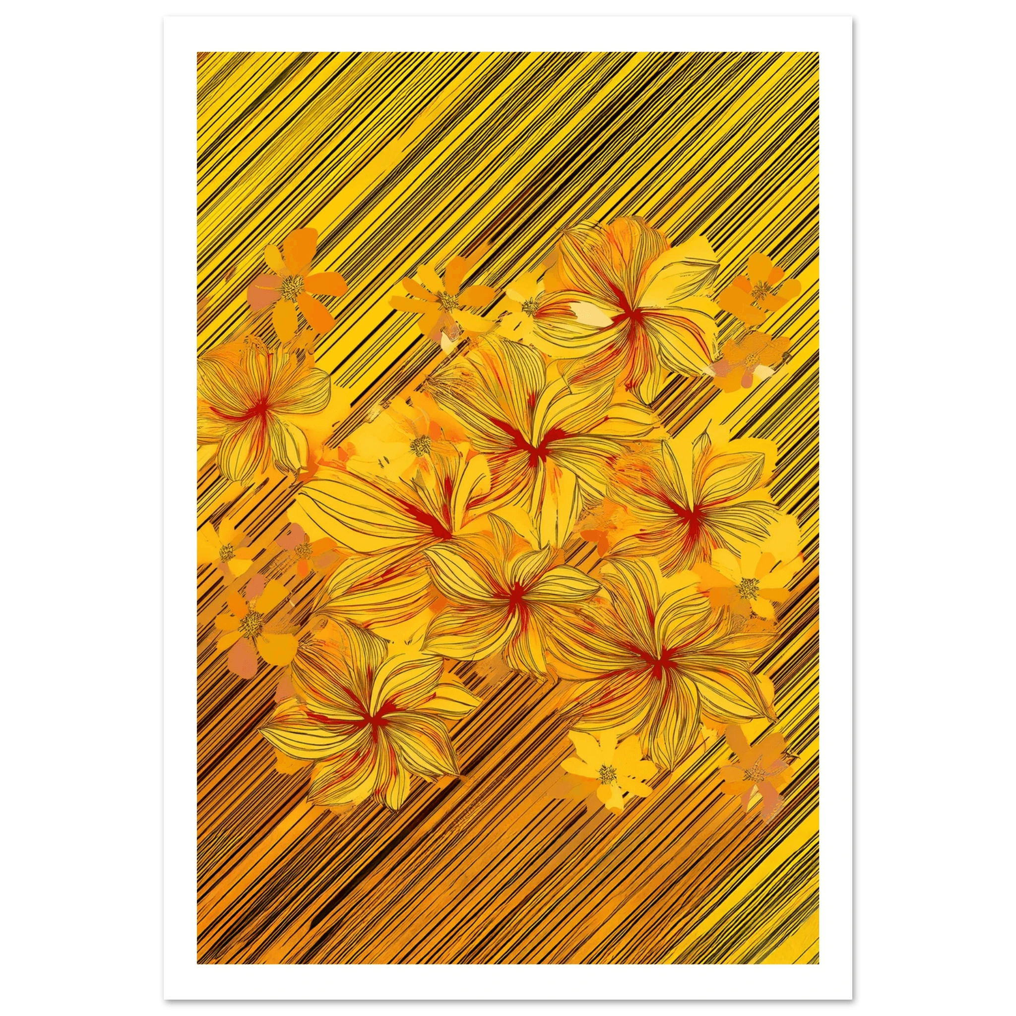 Golden Blossoms - Poster - Arthena