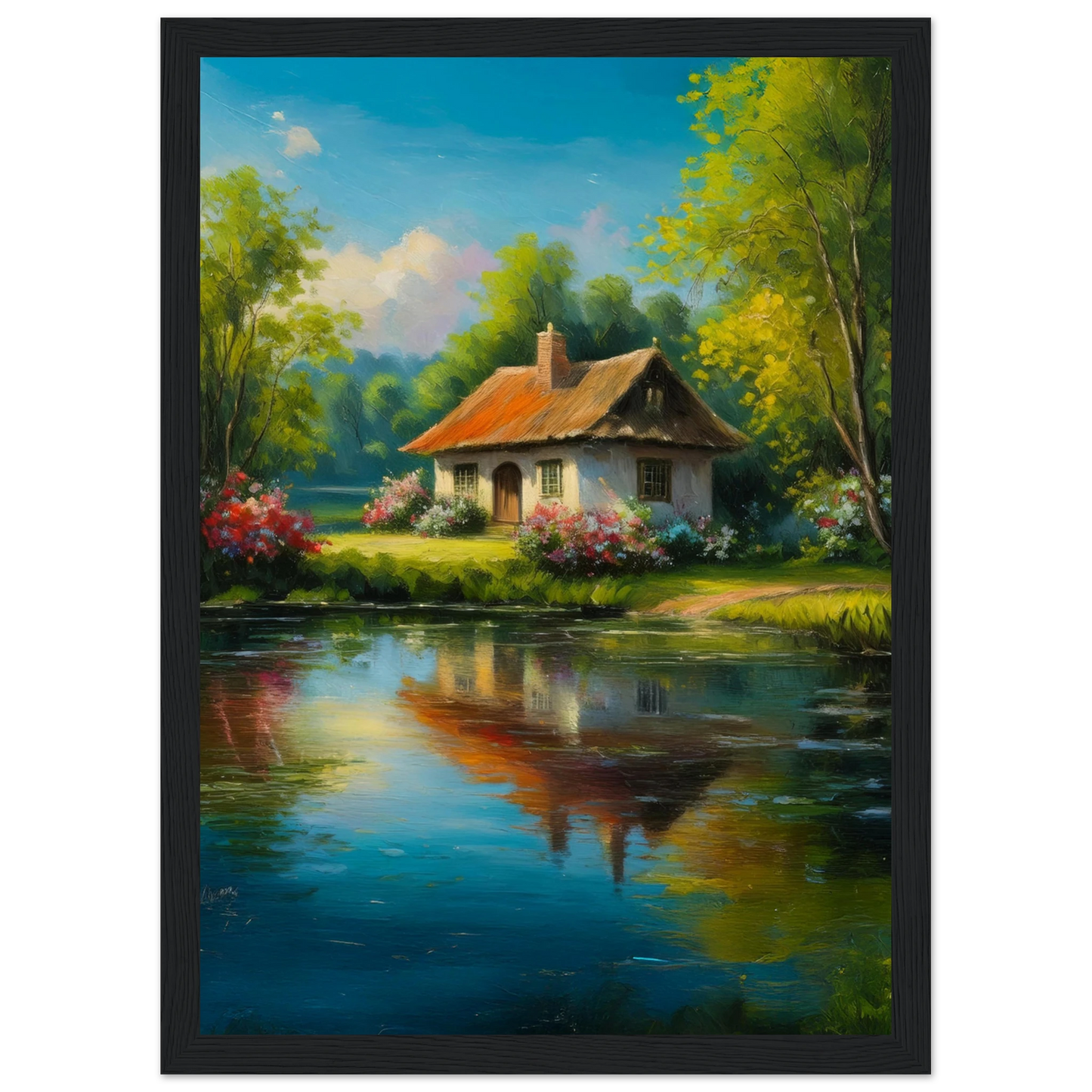 Serenity by the Lake - Poster - Arthena