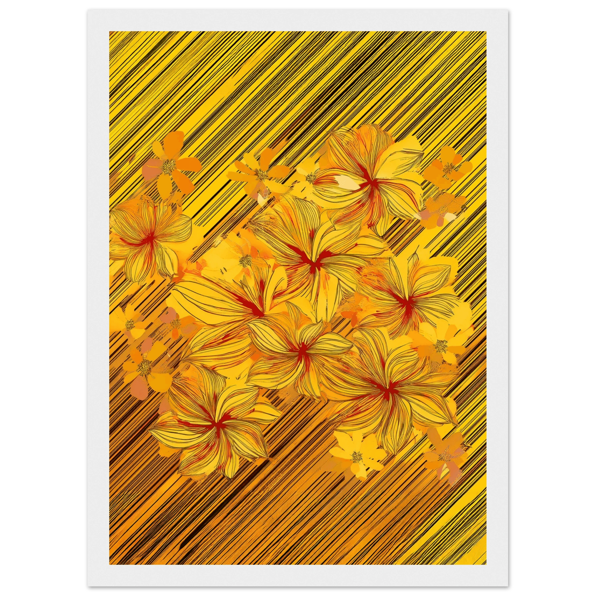 Golden Blossoms - Poster - Arthena