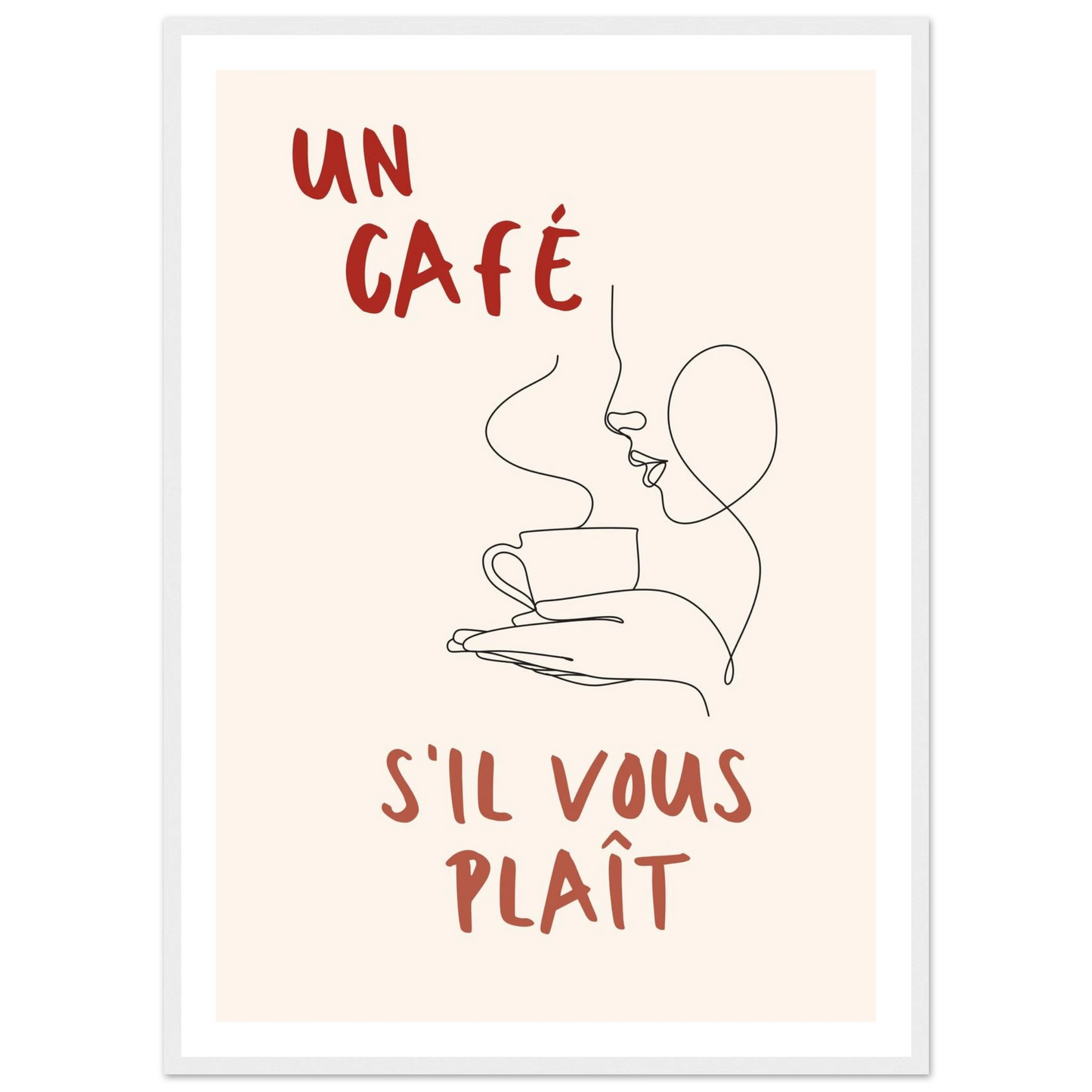 Un Café S'il Vous Plait - Poster - Arthena
