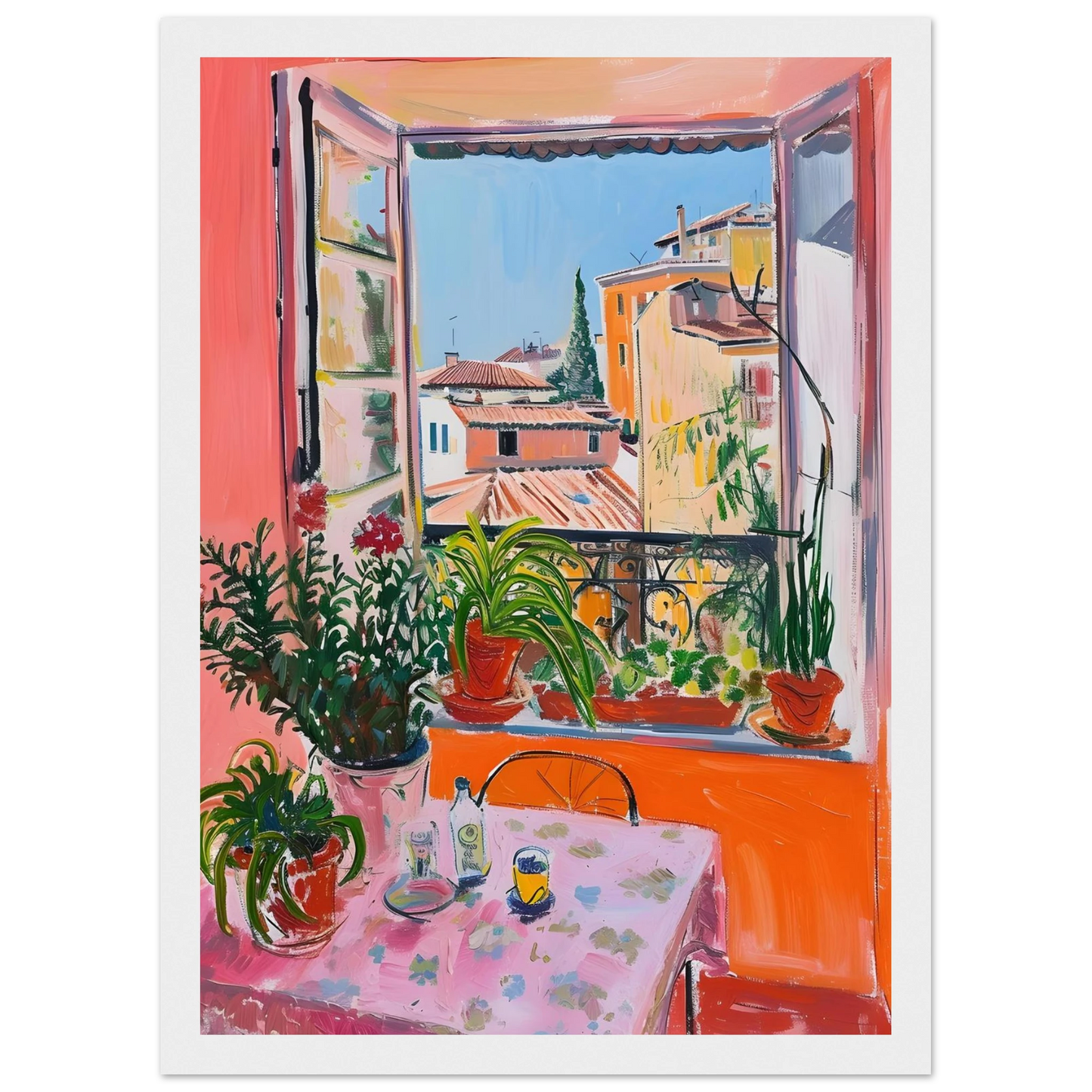 Sunny Window View - Poster - Arthena