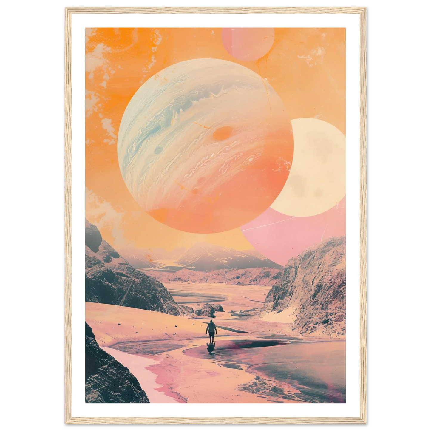 Lost Wanderer Beneath Alien Suns - Poster - Arthena