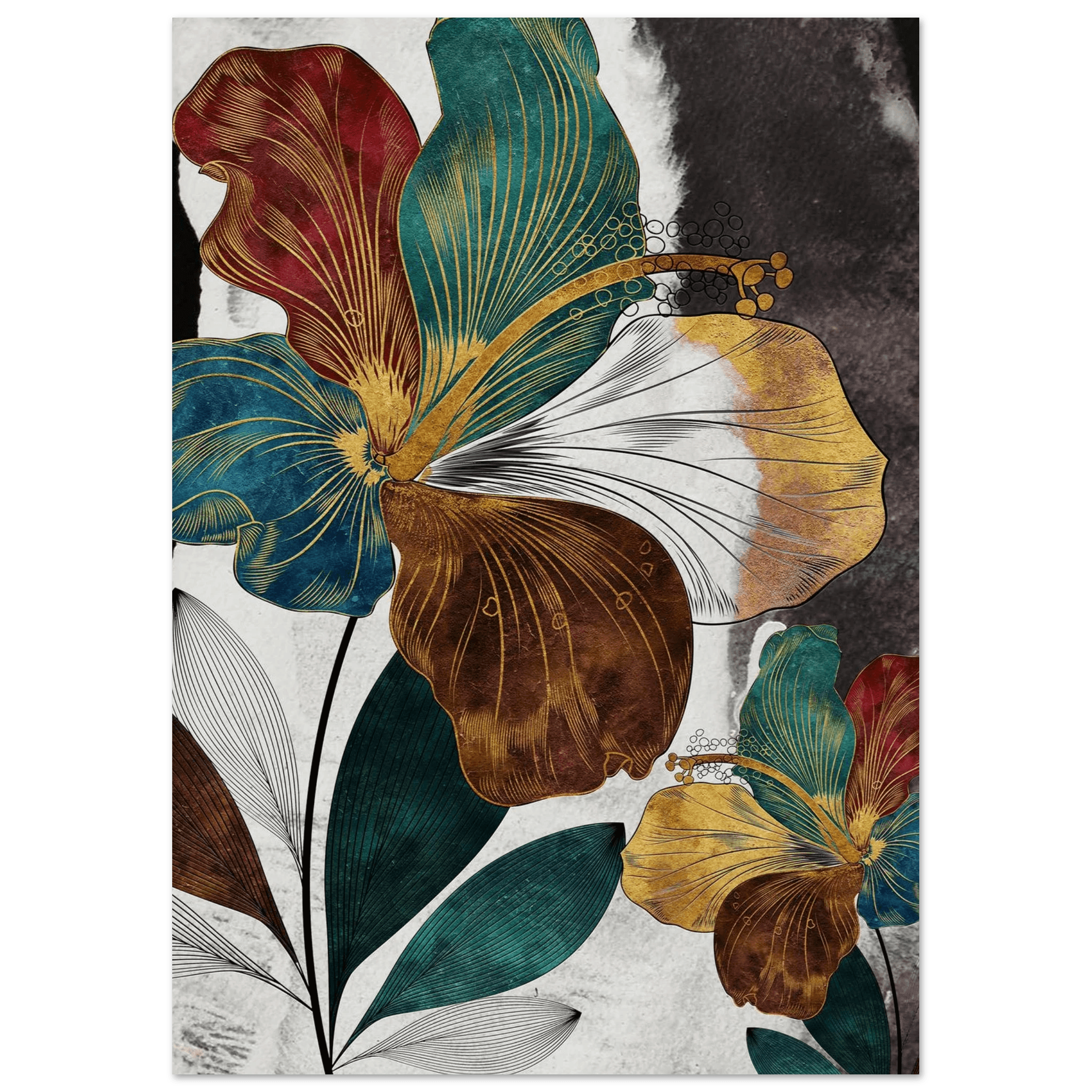 Golden Bloom Symphony - Poster - Arthena