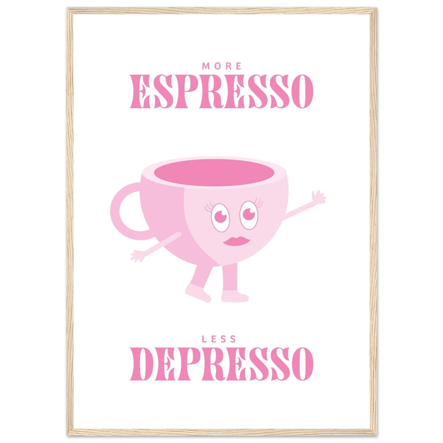 More Espresso Less Depresso - Poster - Arthena