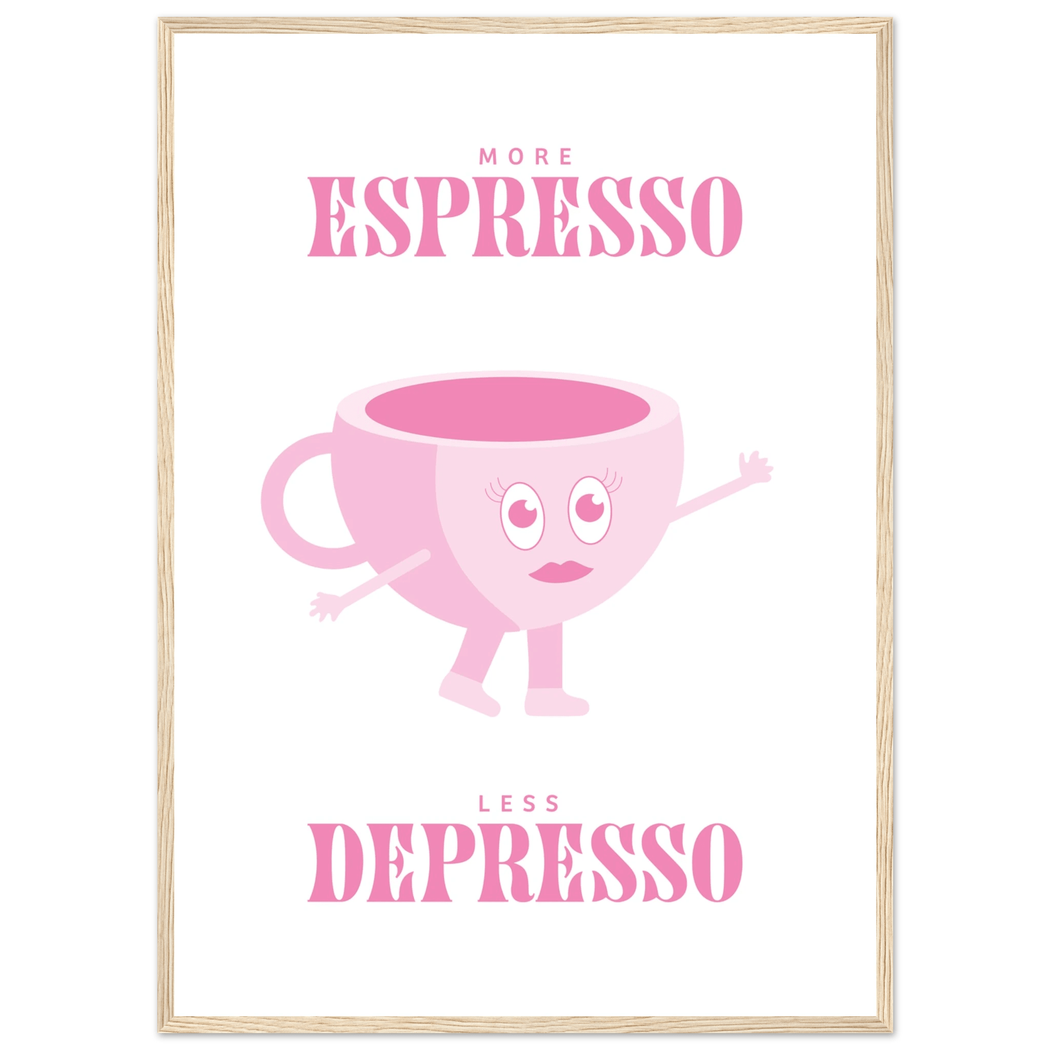 More Espresso Less Depresso - Poster - Arthena