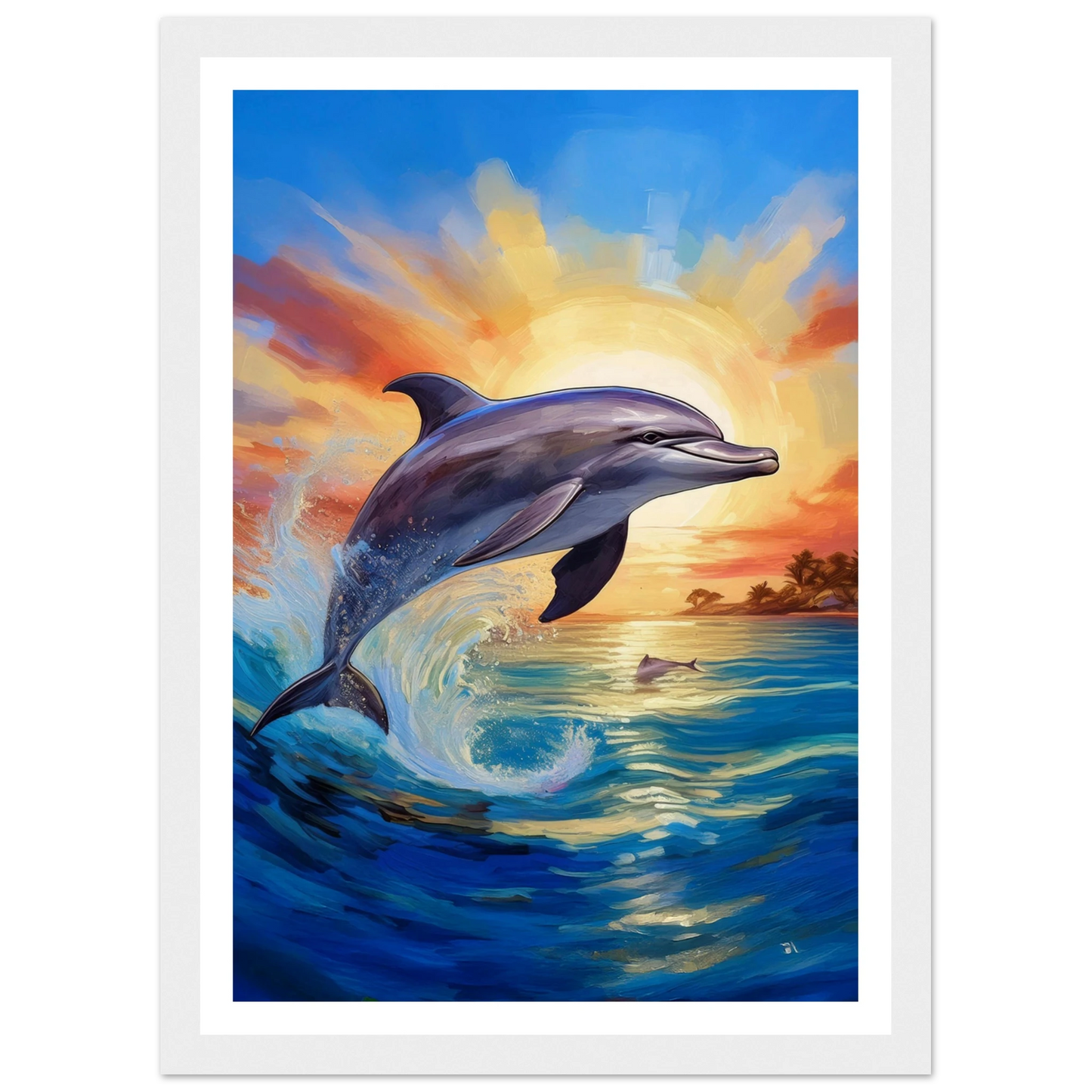 Happy Dolphine - Poster - Arthena
