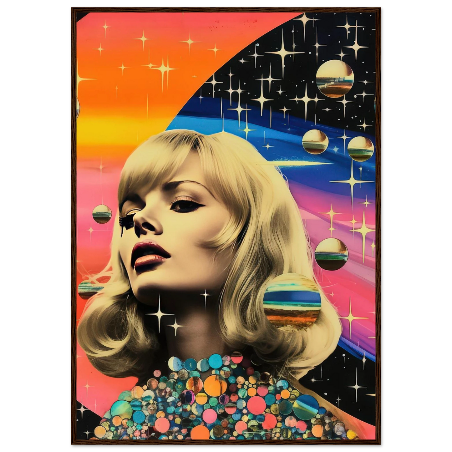 Retro Galaxy Queen - Poster - Arthena