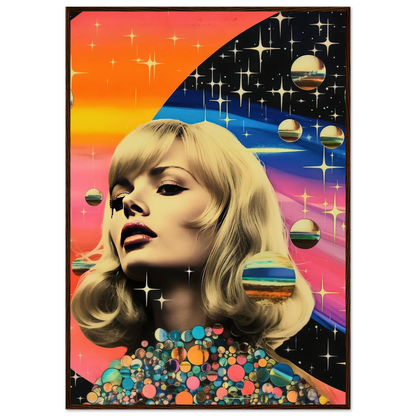 Retro Galaxy Queen - Poster - Arthena