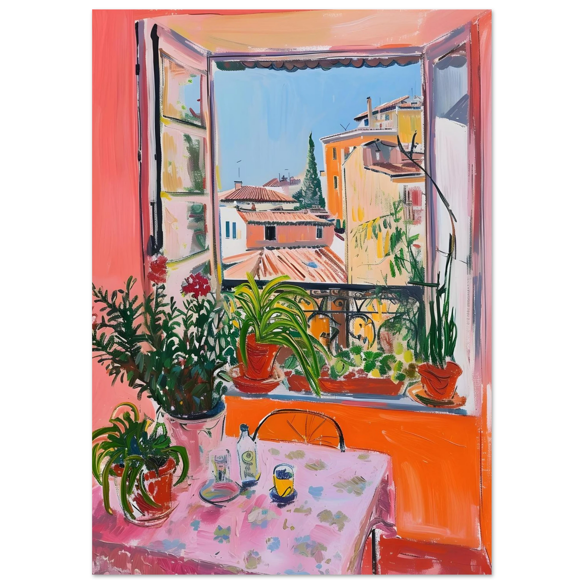 Sunny Window View - Poster - Arthena