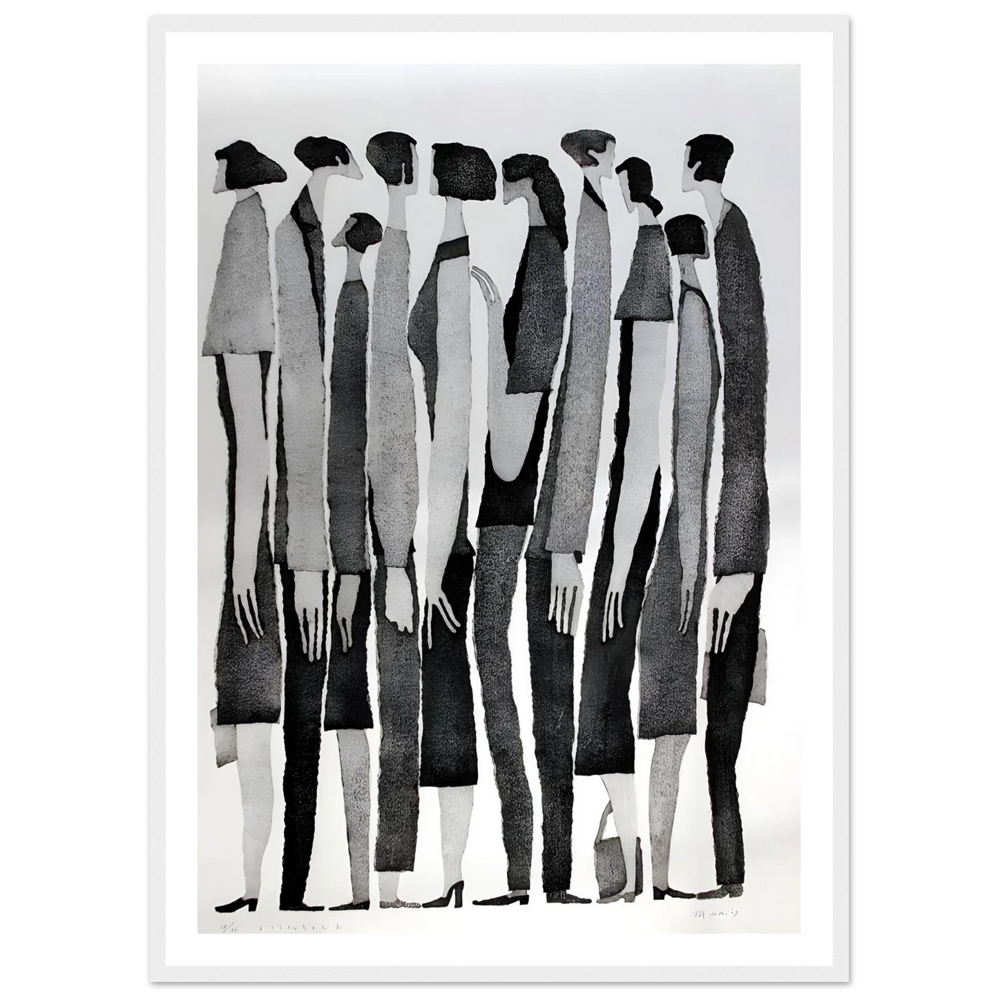 Silent Crowd - Poster - Arthena