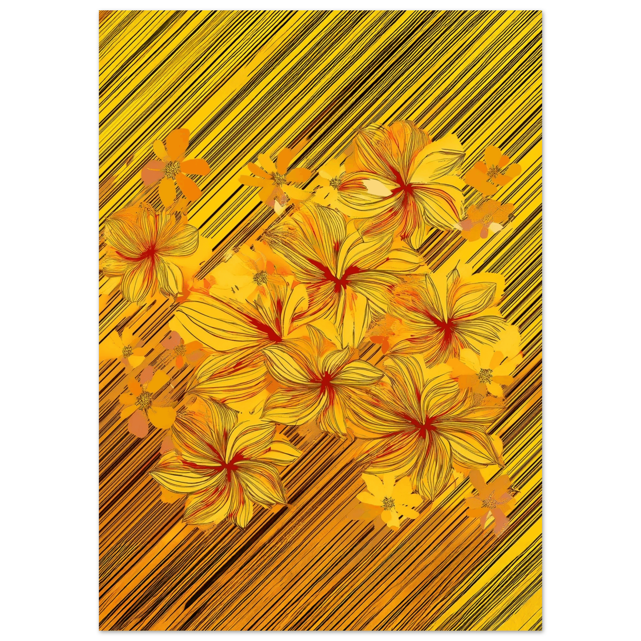 Golden Blossoms - Poster - Arthena