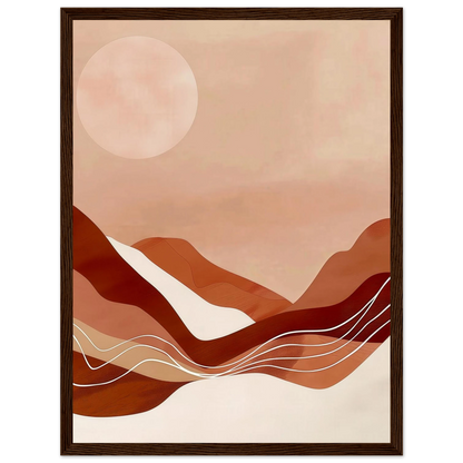 Amber Horizons Moonlit Simplicity - Poster - Arthena