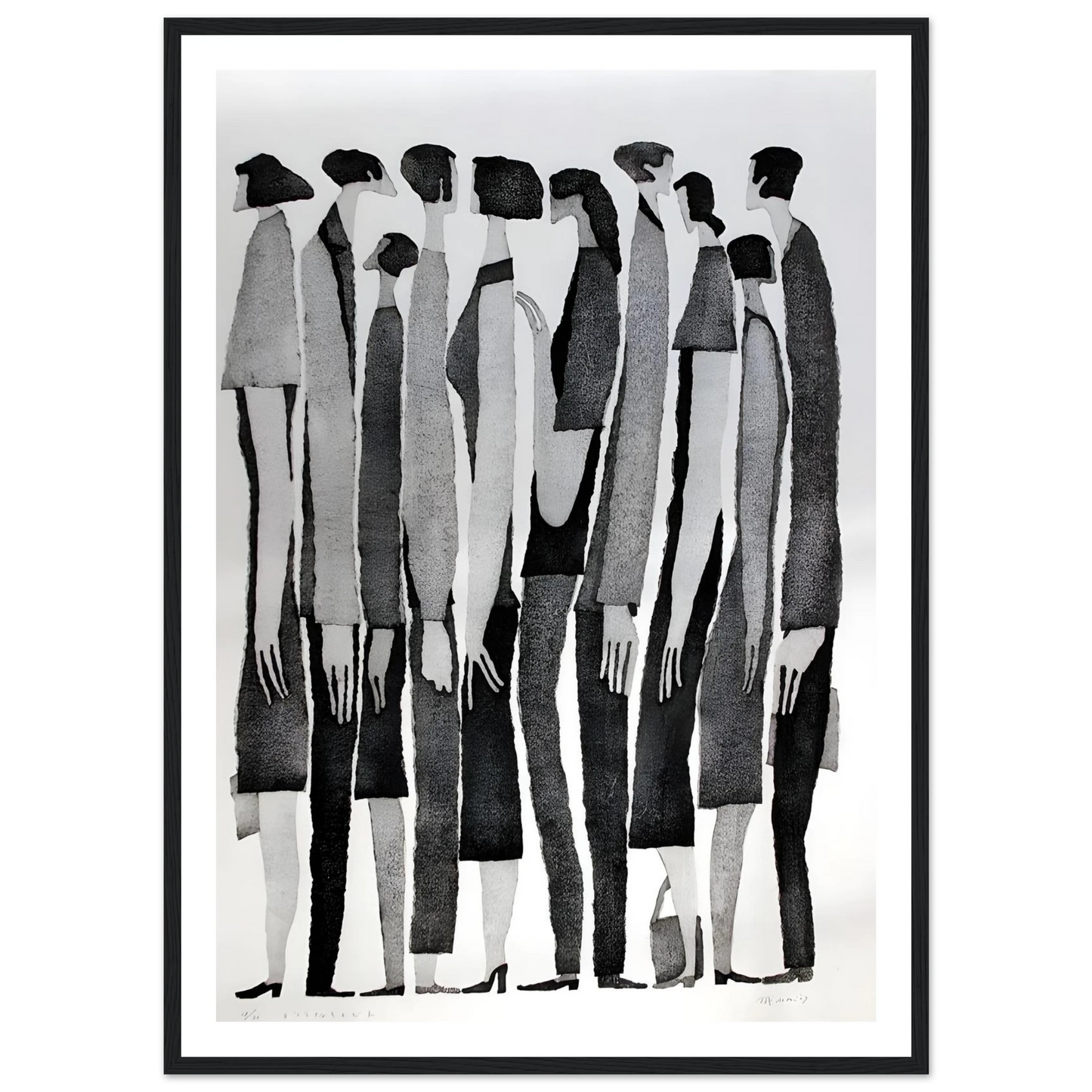 Silent Crowd - Poster - Arthena