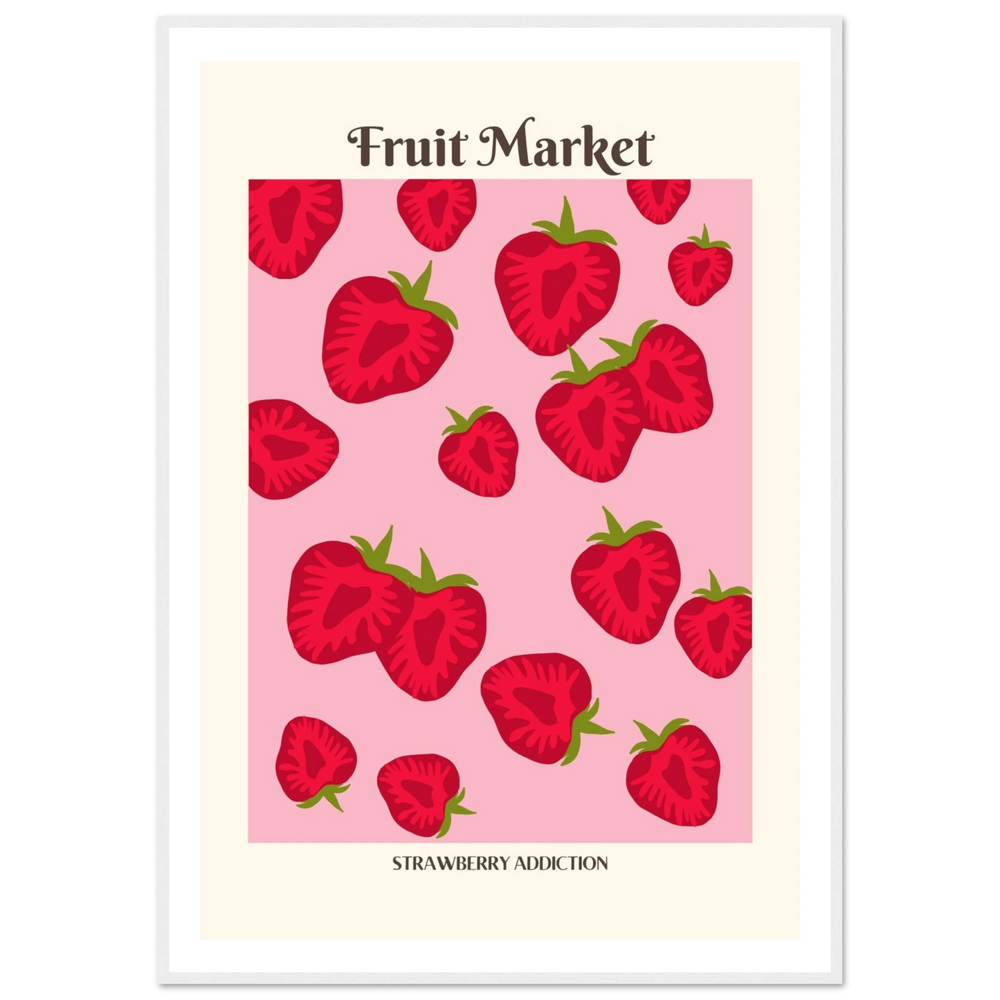 Fruit Market Strawberry - Poster - Arthena