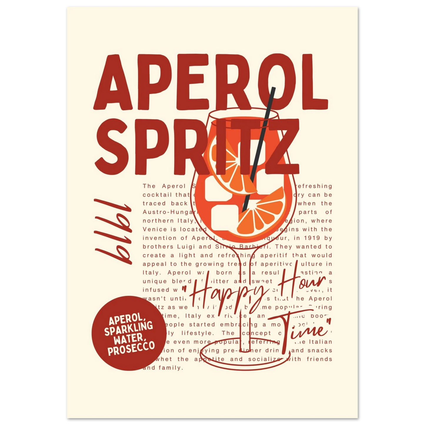Aperol Spritz 1919 - Poster - Arthena