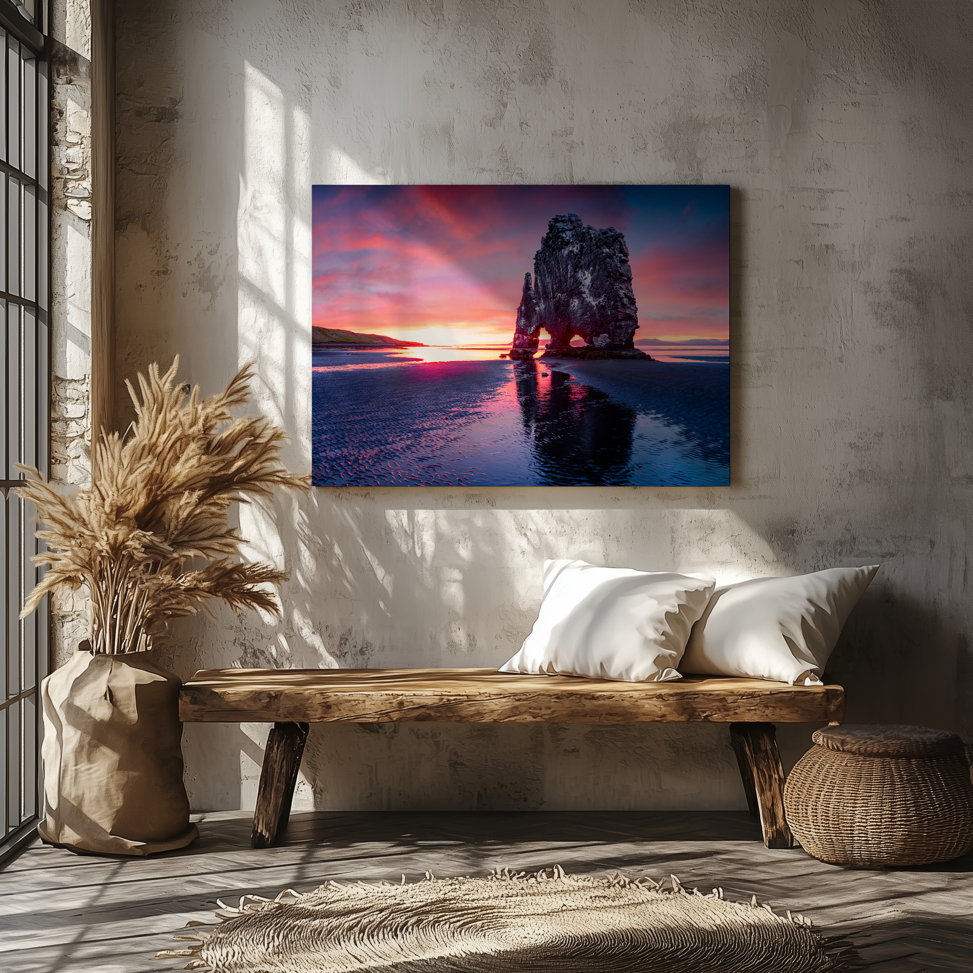 Rock of fire and sky - Canvas - Arthena