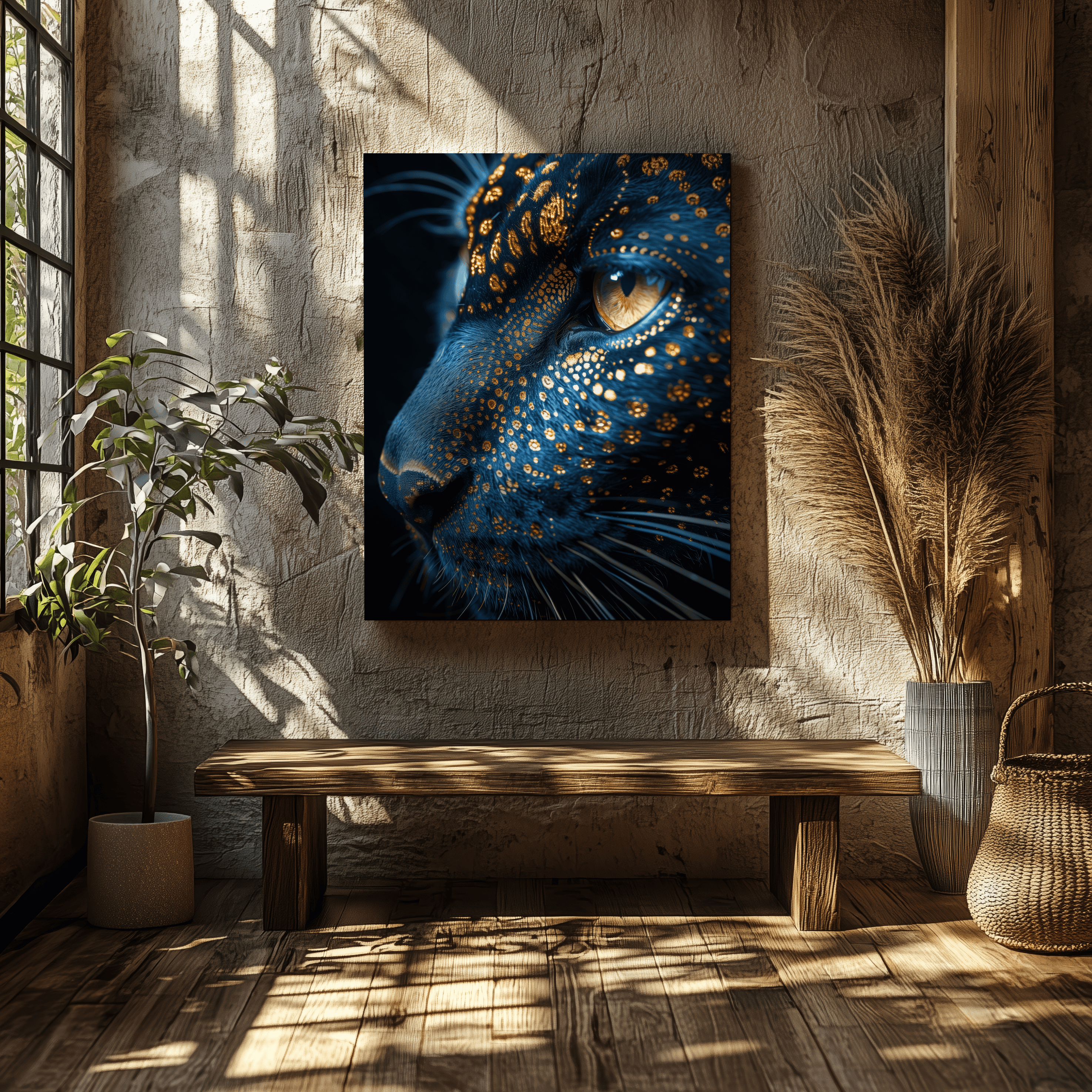 Golden panther - Canvas - Arthena