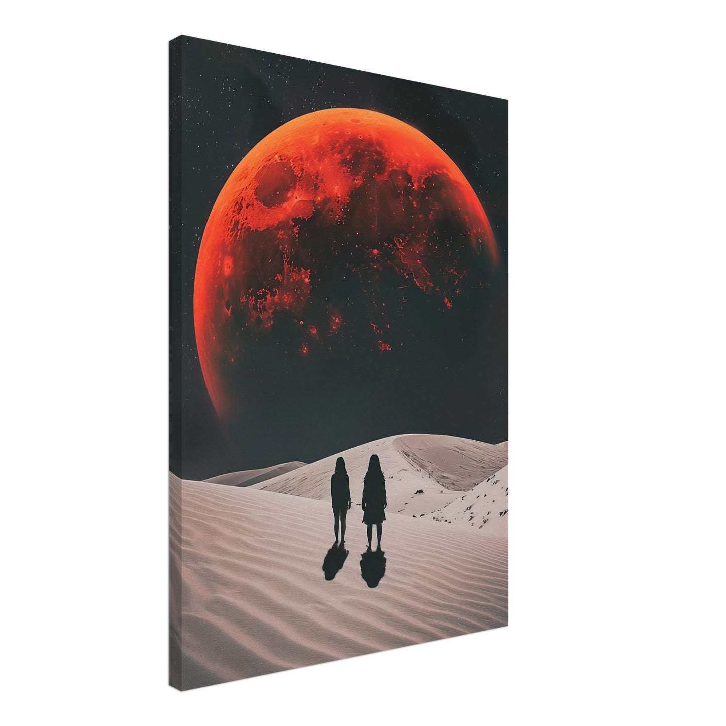 Two Gazes Toward the Unknown - Canvas - Arthena