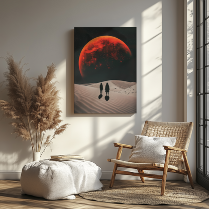 Two Gazes Toward the Unknown - Canvas - Arthena