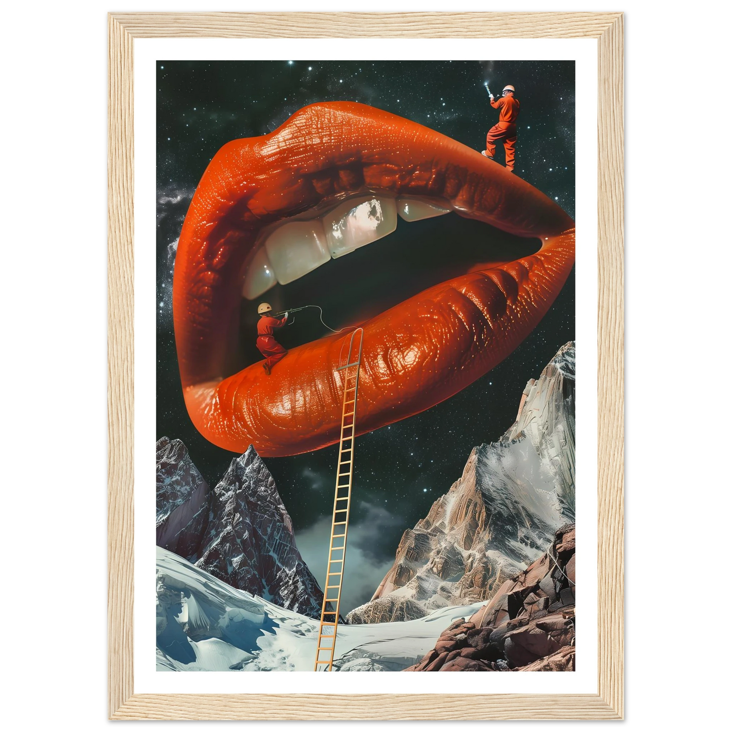 Lip Construction - Poster - Arthena