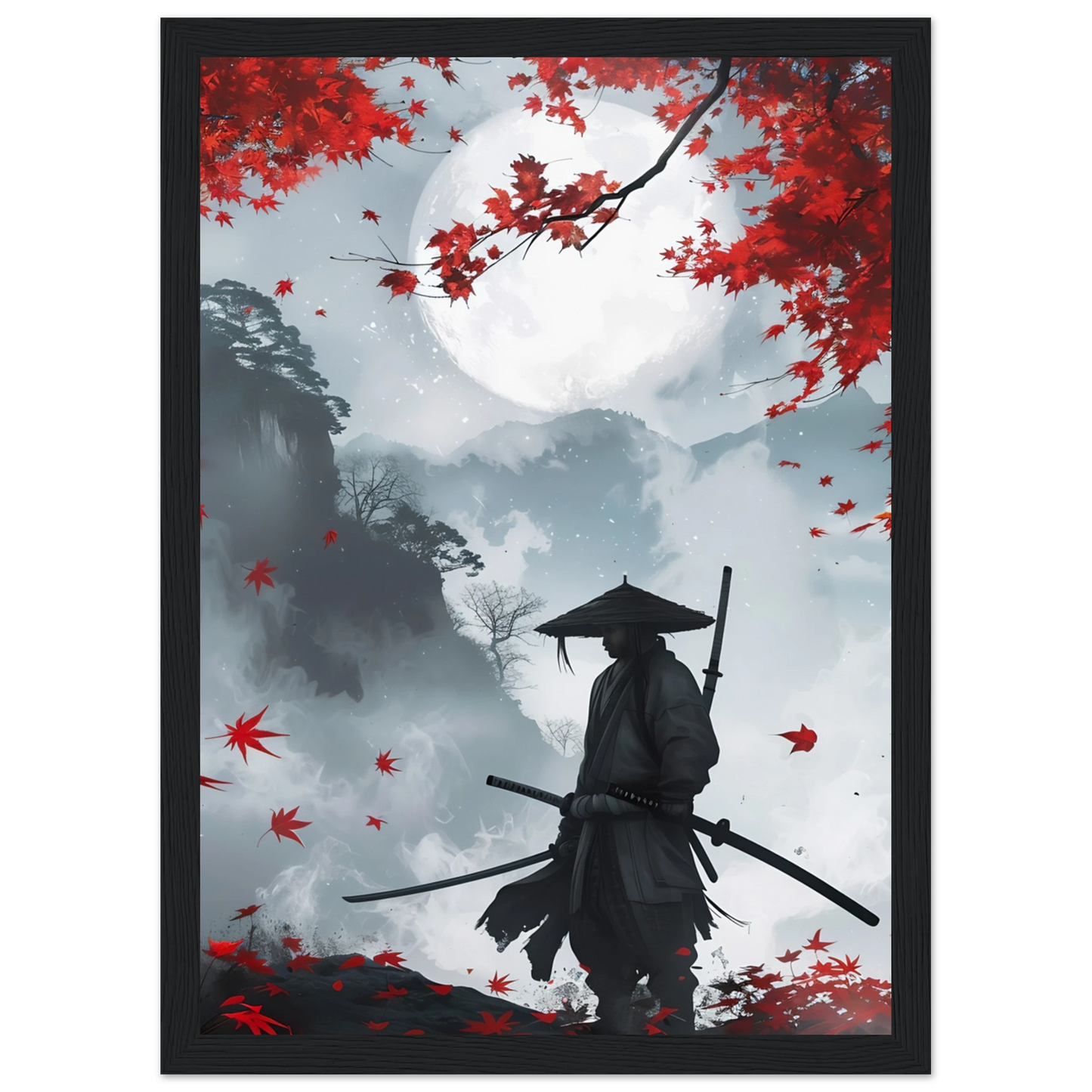 Crimson Leaves - Poster - Arthena
