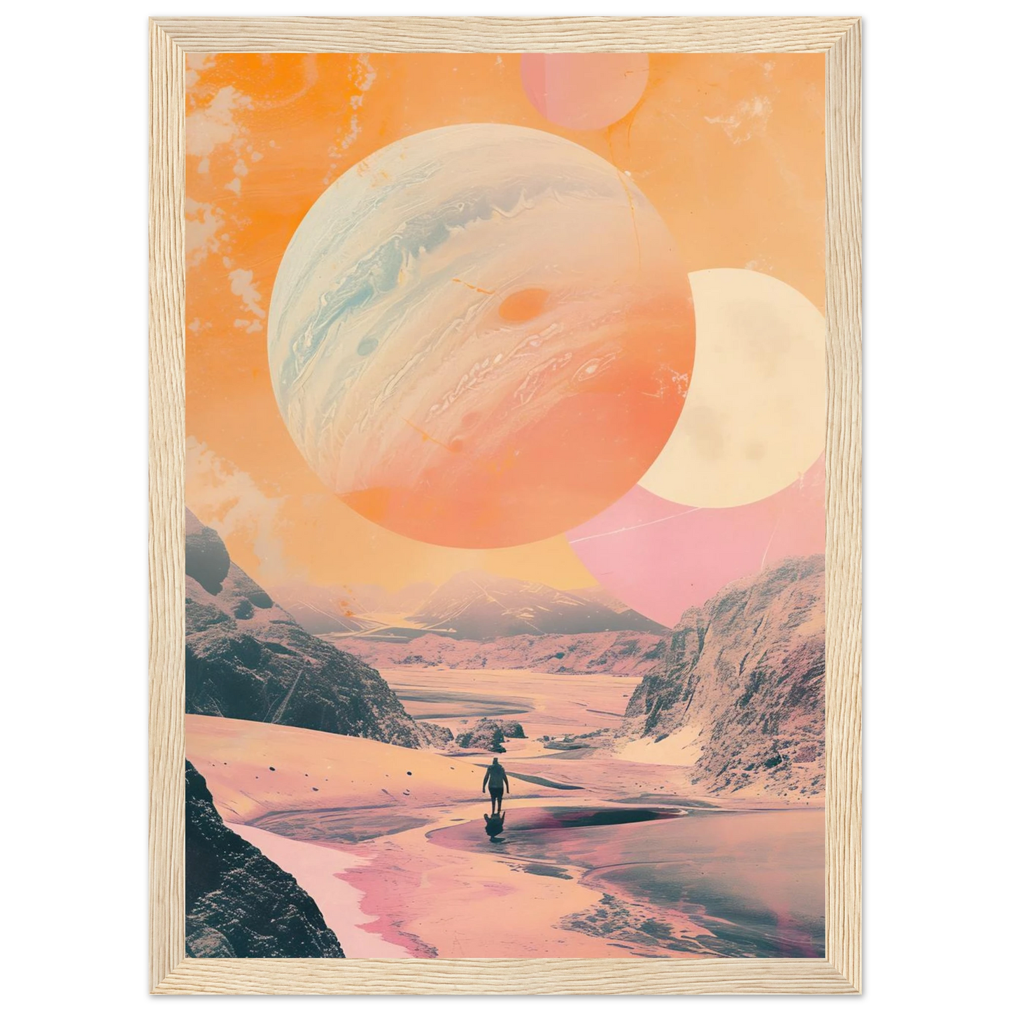 Lost Wanderer Beneath Alien Suns - Poster - Arthena
