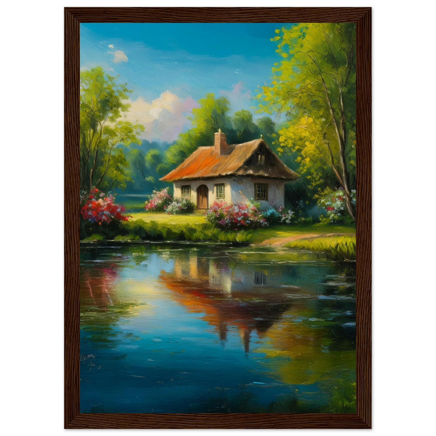 Serenity by the Lake - Poster - Arthena