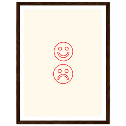 Happy face, sad face - Poster - Arthena