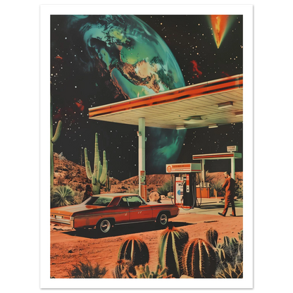 Interstellar Pit Stop - Poster - Arthena