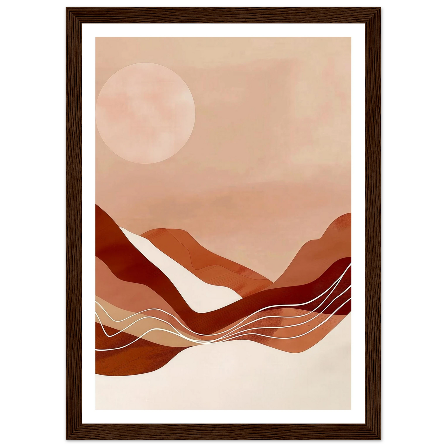Amber Horizons Moonlit Simplicity - Poster - Arthena