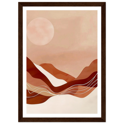 Amber Horizons Moonlit Simplicity - Poster - Arthena