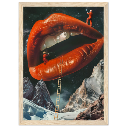 Lip Construction - Poster - Arthena