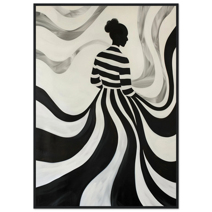 The Striped Silhouette - Poster - Arthena
