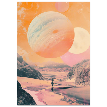 Lost Wanderer Beneath Alien Suns - Poster - Arthena