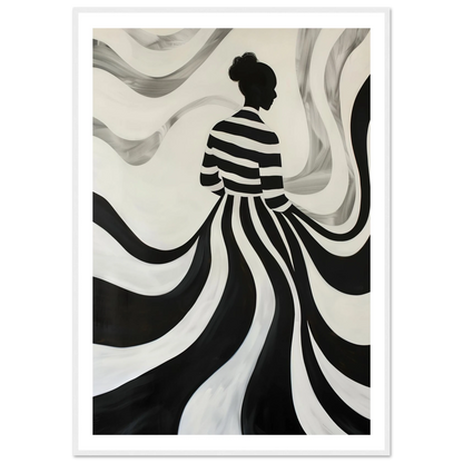The Striped Silhouette - Poster - Arthena