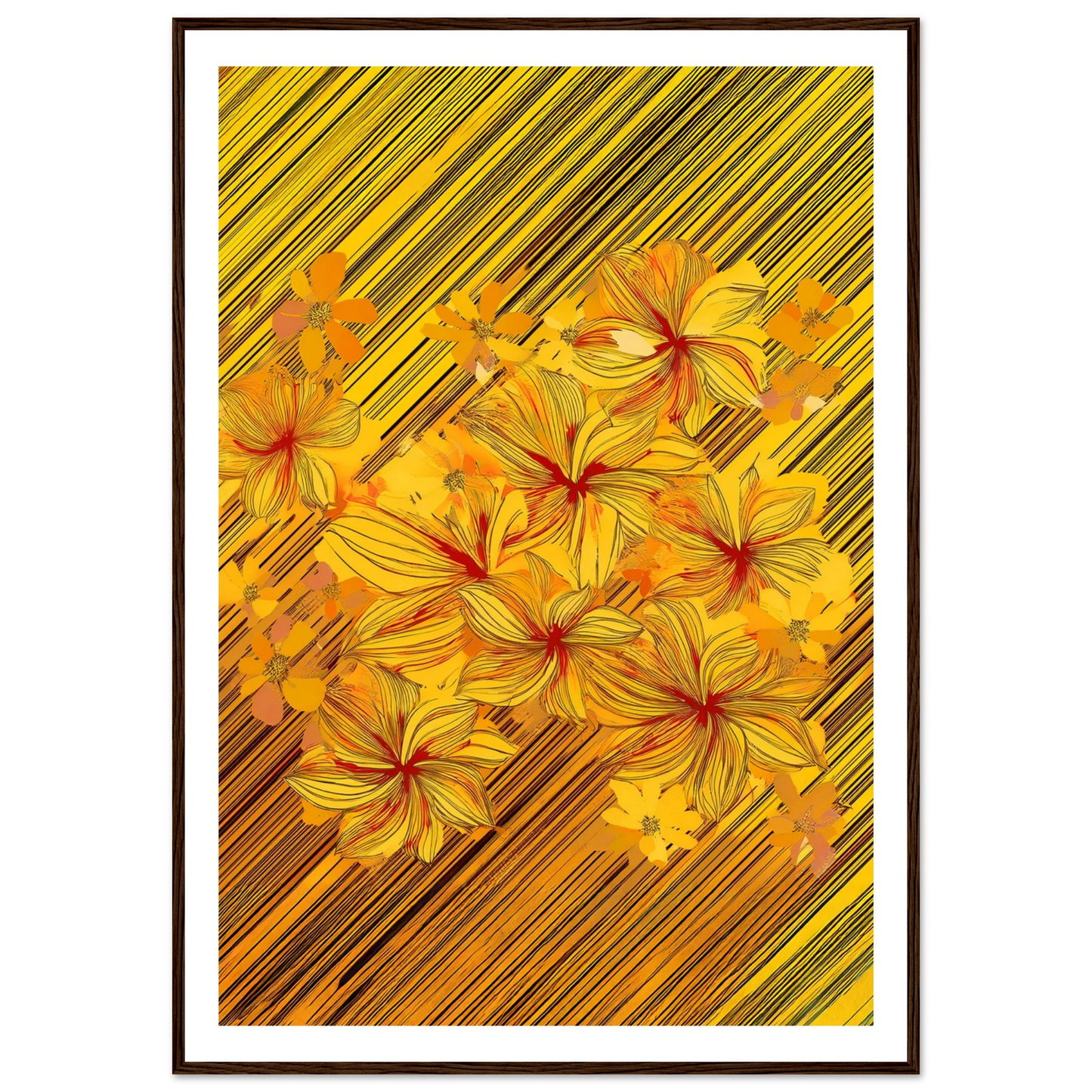 Golden Blossoms - Poster - Arthena