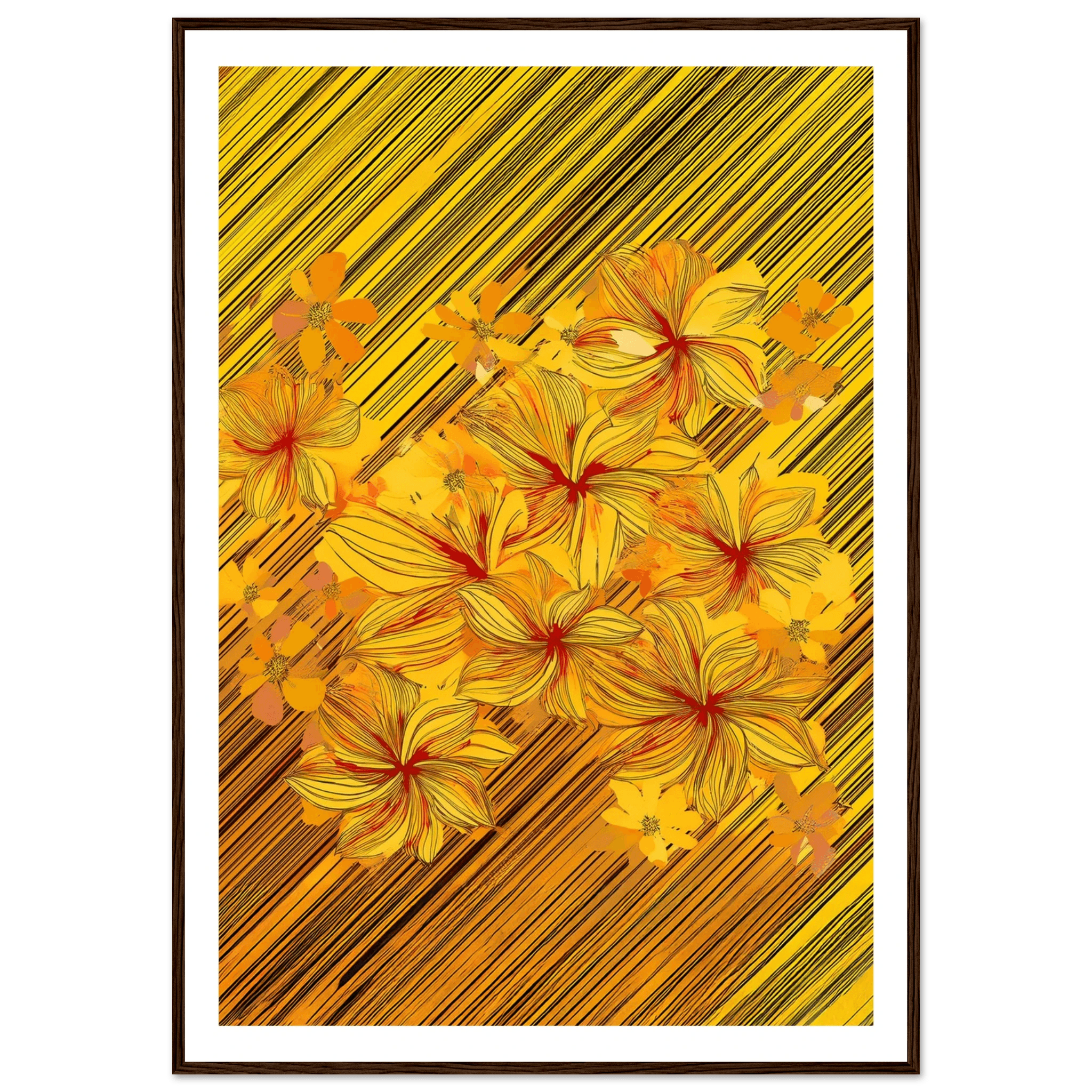 Golden Blossoms - Poster - Arthena