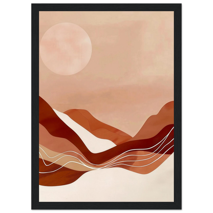 Amber Horizons Moonlit Simplicity - Poster - Arthena
